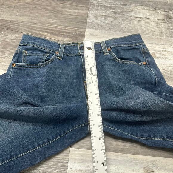 Levis 515 Faded Blue Womens 6 M Gold Studs Flap Pockets Mid Rise Bootcut Jeans - Picture 11 of 13